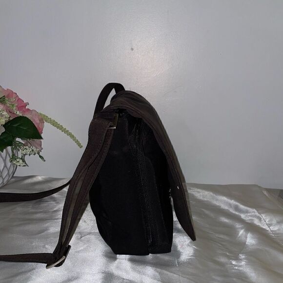 Calvin Klein Nylon Shoulder Bag Crossbody Brown Medium - Picture 4 of 11